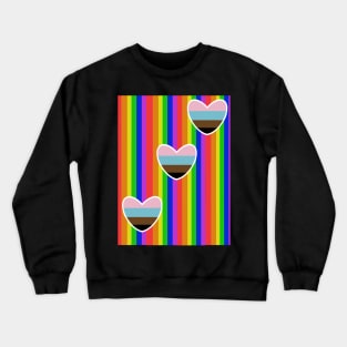 Pride Hearts Crewneck Sweatshirt